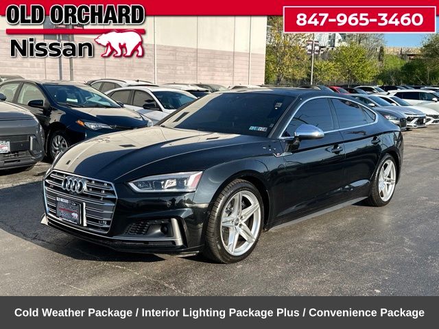 Black 2019 Audi S5 Sportback 3.0T quattro Prestige AWD Sedan All-Wheel Drive 8-Speed Automatic