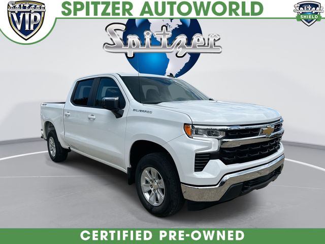 Summit White 2025 Chevrolet Silverado 1500 Pickup Truck Four-Wheel Drive Automatic