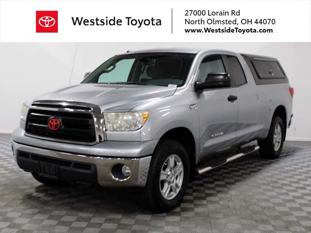 Silver Sky Metallic 2012 Toyota Tundra Tundra Grade Double Cab 5.7L FFV 4WD Pickup Truck Four-Wheel Drive 6-Speed Automatic Overdrive