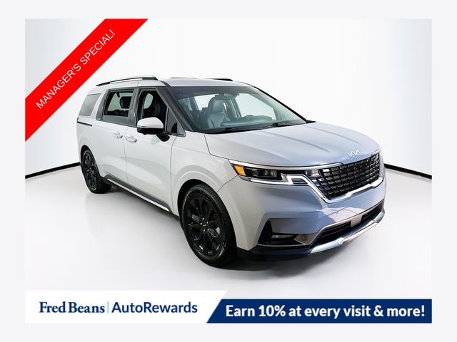 Ceramic Silver 2024 Kia Carnival SX Prestige FWD Minivan Front-Wheel Drive 8-Speed Automatic