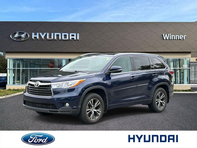 Nautical Blue Metallic 2016 Toyota Highlander SUV / Crossover All-Wheel Drive 6-Speed Automatic Overdrive