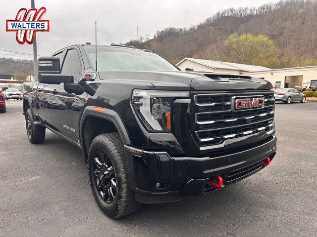 Onyx Black 2025 GMC Sierra 2500HD AT4 Crew Cab 4WD Pickup Truck Four-Wheel Drive Automatic