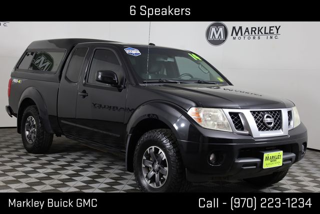 Super Black 2014 Nissan Frontier PRO-4X King Cab 4WD Pickup Truck Four-Wheel Drive 5-Speed Automatic Overdrive