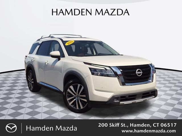 Pearl White Tricoat 2022 Nissan Pathfinder SUV / Crossover All-Wheel Drive 9-Speed Automatic