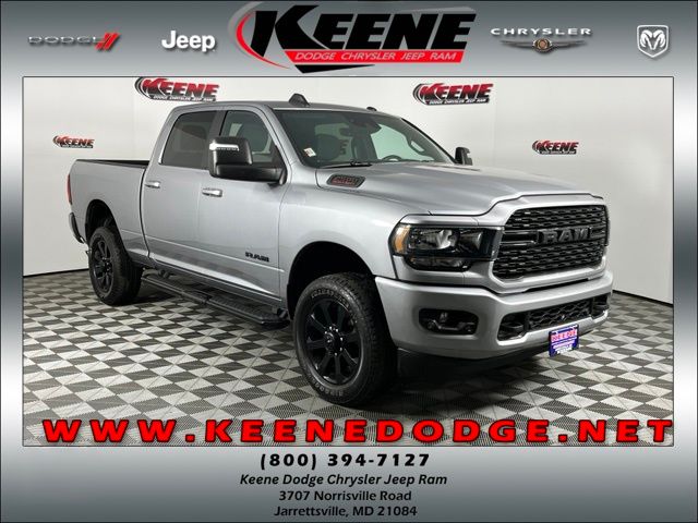 Billet Silver Metallic Clearcoat 2024 RAM 2500 Big Horn Crew Cab 4WD Pickup Truck Four-Wheel Drive 8-Speed Automatic