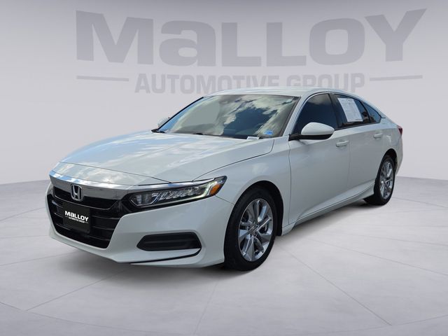 White 2019 Honda Accord Sedan Front-Wheel Drive Continuously Variable Transmission