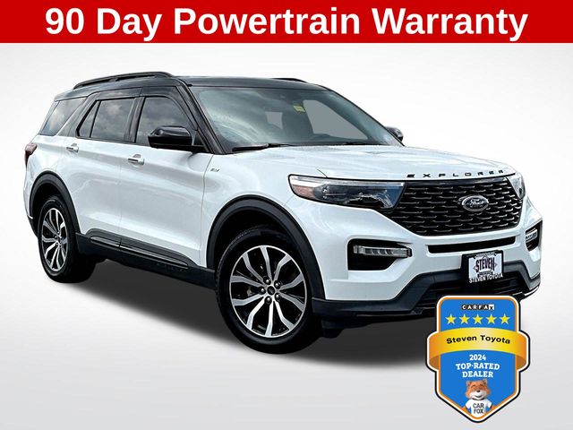 White Metallic 2022 Ford Explorer SUV / Crossover All-Wheel Drive Automatic