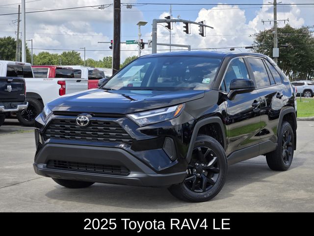 Midnight Black Metallic 2025 Toyota RAV4 SUV / Crossover Front-Wheel Drive 8-Speed Automatic
