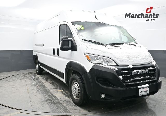 Bright White Clearcoat 2025 RAM ProMaster 2500 Tradesman 159 High Roof Cargo Van FWD Van Front-Wheel Drive 9-Speed Automatic