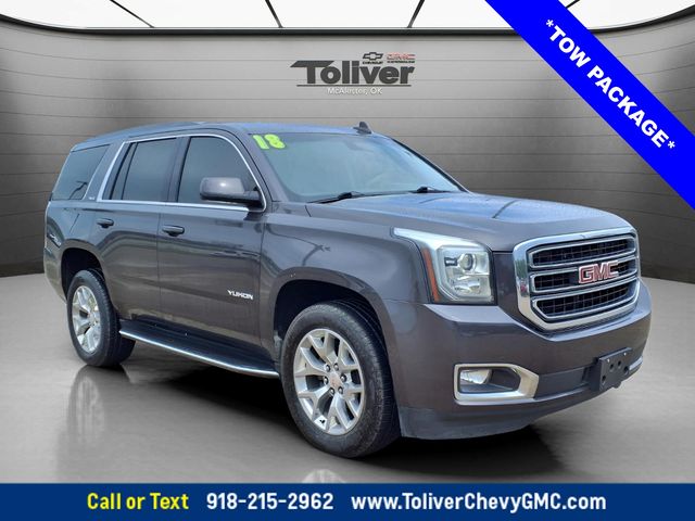 Gray (Iridium Metallic) 2018 GMC Yukon SLE 4WD SUV / Crossover Four-Wheel Drive 6-Speed Automatic Overdrive