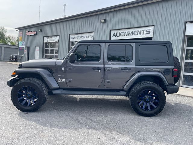 2018 Jeep Wrangler Unlimited Sahara - Granite Crystal Metallic Clearcoat exterior view 4