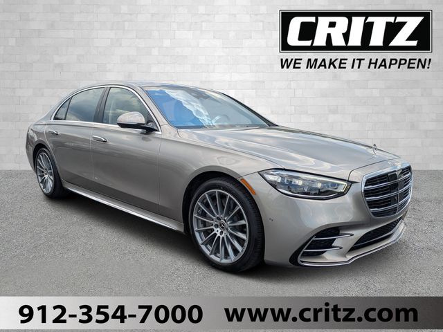 Silver 2023 Mercedes-Benz S-Class Sedan All-Wheel Drive 9-Speed Automatic