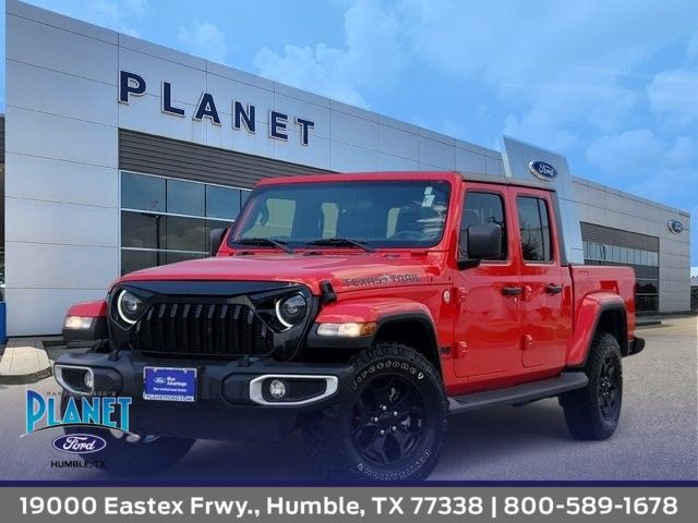 Red Clearcoat 2021 Jeep Gladiator Pickup Truck Four-Wheel Drive 8-Speed Automatic