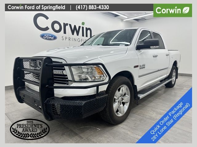 Bright White Clearcoat 2015 RAM 1500 Lone Star Crew Cab 4WD Pickup Truck Four-Wheel Drive 8-Speed Automatic