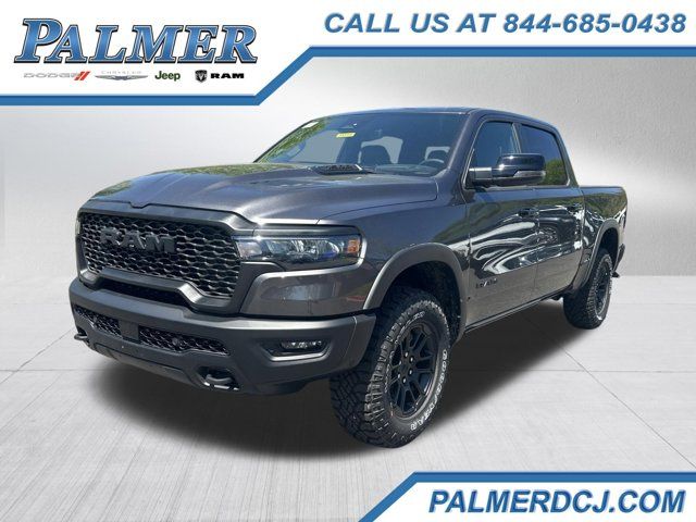 Gray (Granite Crystal Metallic Clearcoat) 2026 RAM 1500 Rebel Crew Cab 4WD Pickup Truck Four-Wheel Drive 8-Speed Automatic