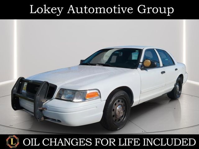 Vibrant White 2010 Ford Crown Victoria Sedan Rear-Wheel Drive 4-Speed Automatic Overdrive