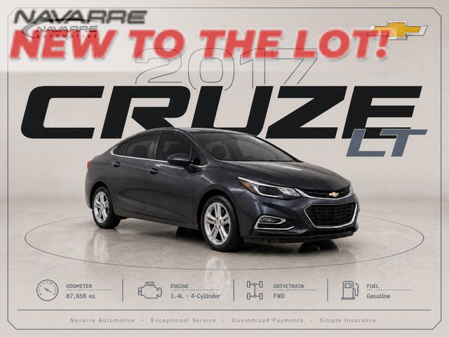 Gray (Tungsten Metallic) 2017 Chevrolet Cruze Sedan Front-Wheel Drive 6-Speed Automatic