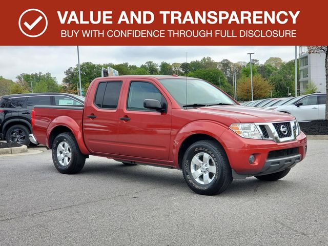 Lava Red 2012 Nissan Frontier SV V6 Crew Cab Pickup Truck 4X2 5-Speed Automatic Overdrive