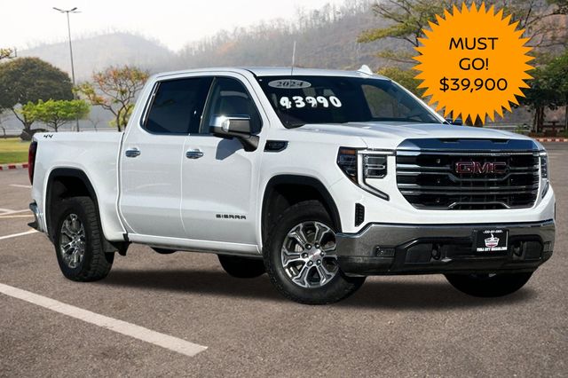 White 2024 GMC Sierra 1500 Pickup Truck Four-Wheel Drive Automatic
