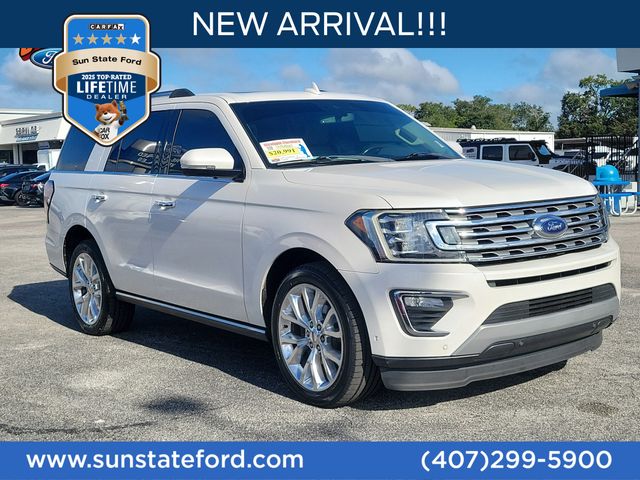 White Platinum Clearcoat Metallic 2019 Ford Expedition SUV / Crossover 4X2 Automatic