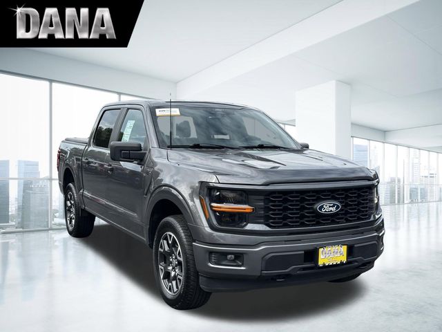 Carbonized Gray Metallic 2024 Ford F-150 STX SuperCrew 4WD Pickup Truck Four-Wheel Drive Automatic