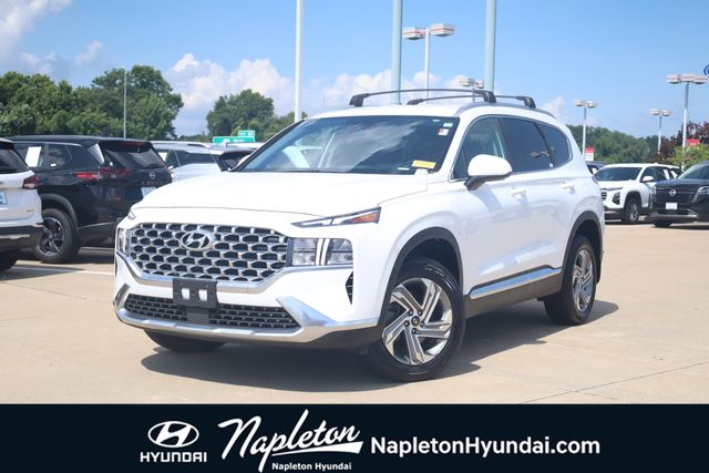 Quartz White 2022 Hyundai Santa Fe SUV / Crossover All-Wheel Drive 8-Speed Automatic