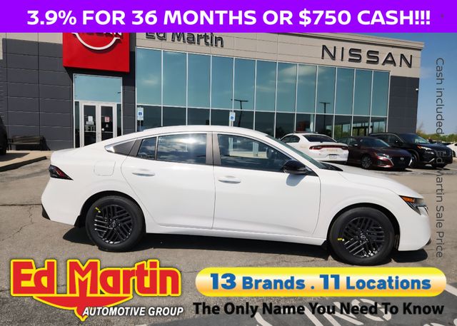 White (Fresh Powder) 2026 Nissan Sentra Sedan Front-Wheel Drive Continuously Variable Transmission