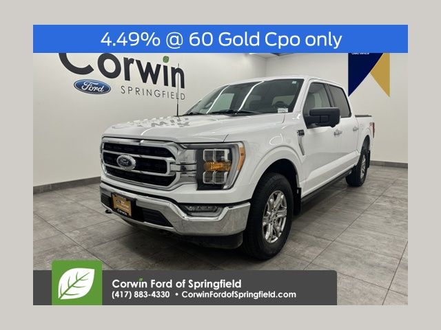 Oxford White 2022 Ford F-150 XLT SuperCrew 4WD Pickup Truck Four-Wheel Drive Automatic