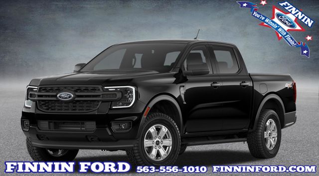 Shadow Black 2026 Ford Ranger XL SuperCrew 4WD Pickup Truck Four-Wheel Drive Automatic