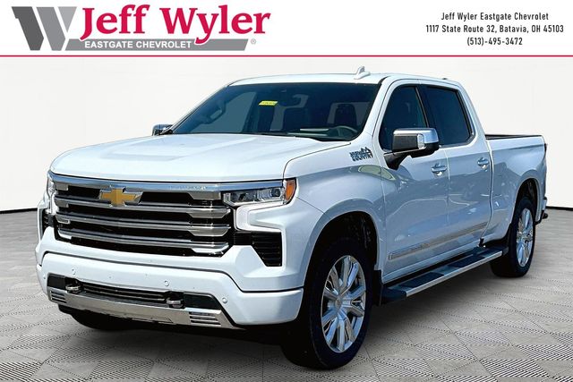 White 2026 Chevrolet Silverado 1500 High Country Crew Cab 4WD Pickup Truck Four-Wheel Drive Automatic