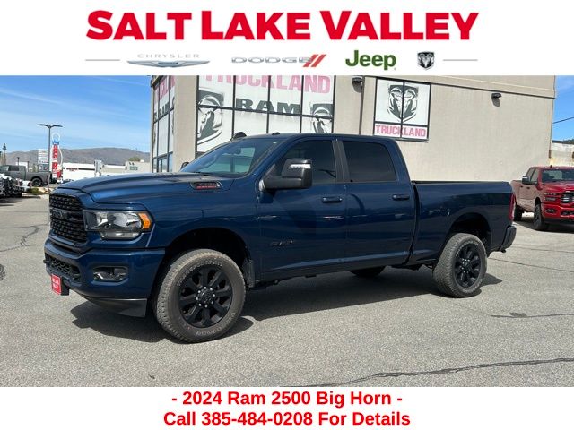 Patriot Blue Pearlcoat 2024 RAM 2500 Big Horn Crew Cab 4WD Pickup Truck Four-Wheel Drive 8-Speed Automatic