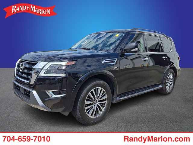 Super Black 2021 Nissan Armada SV RWD SUV / Crossover 4X2 7-Speed Automatic