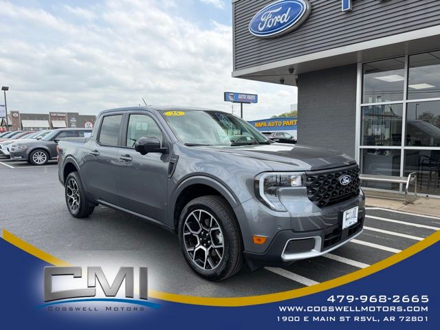 Gray Metallic 2025 Ford Maverick Lariat SuperCrew AWD Pickup Truck All-Wheel Drive Continuously Variable Transmission