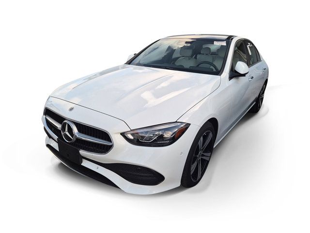 Polar White 2025 Mercedes-Benz C-Class C 300 RWD Sedan Rear-Wheel Drive 9-Speed Automatic