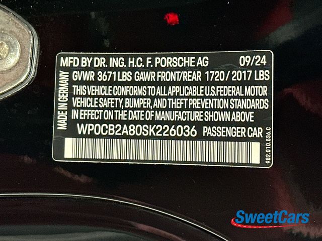 2025 Porsche 718 Boxster