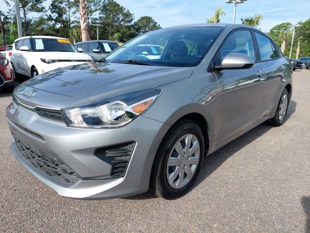 Steel Gray 2023 Kia Rio S FWD Sedan Front-Wheel Drive Continuously Variable Transmission