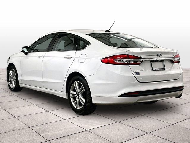 2018 Ford Fusion SE White at Klick Lewis Buick Chevrolet