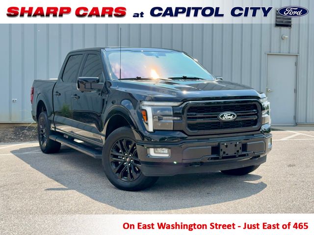 Black 2024 Ford F-150 Pickup Truck Four-Wheel Drive Automatic