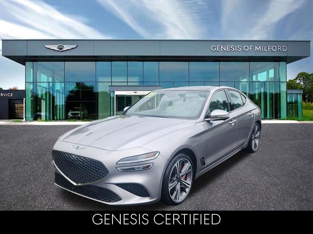 Savile Silver 2025 Genesis G70 Sedan Rear-Wheel Drive 8-Speed Automatic