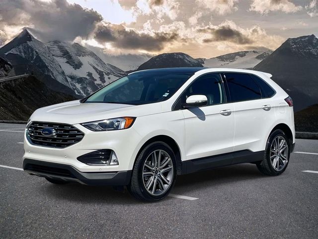 Star White Metallic Tri-Coat 2023 Ford Edge SUV / Crossover All-Wheel Drive 8-Speed Automatic
