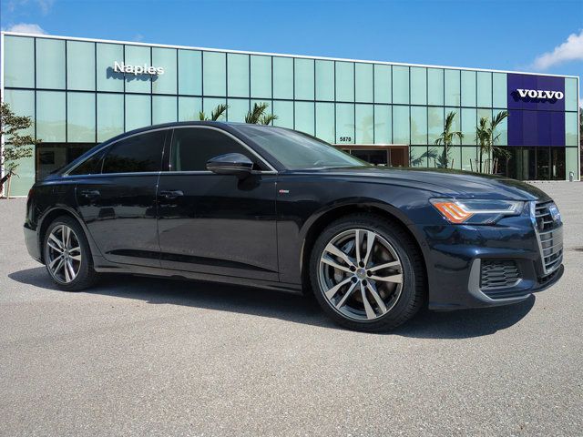 Firmament Blue Metallic 2019 Audi A6 Sedan All-Wheel Drive 7-Speed Automatic