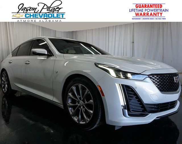 Crystal White Tricoat 2024 Cadillac CT5 Sedan Rear-Wheel Drive Automatic