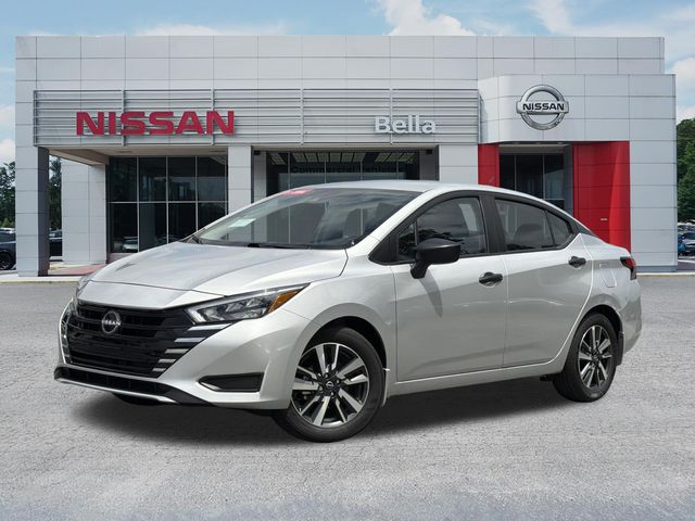 Brilliant Silver Metallic 2025 Nissan Versa Sedan Front-Wheel Drive Continuously Variable Transmission