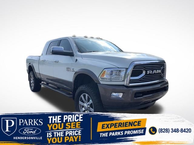 Pearl White 2018 RAM 3500 Pickup Truck Four-Wheel Drive 6-Speed Automatic