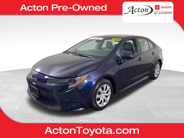 Blue 2020 Toyota Corolla LE FWD Sedan Front-Wheel Drive Continuously Variable Transmission