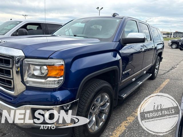 Cobalt Blue Metallic 2014 GMC Sierra 1500 Pickup Truck Four-Wheel Drive 6-Speed Automatic Overdrive