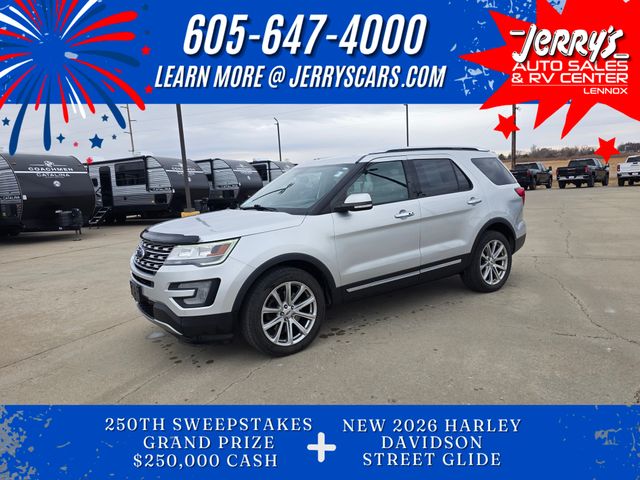 Silver 2017 Ford Explorer Limited AWD SUV / Crossover All-Wheel Drive 6-Speed Automatic
