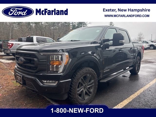 Black Metallic 2022 Ford F-150 XLT SuperCrew 4WD Pickup Truck Four-Wheel Drive Automatic