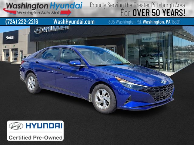 Intense Blue 2022 Hyundai Elantra Sedan Front-Wheel Drive Continuously Variable Transmission