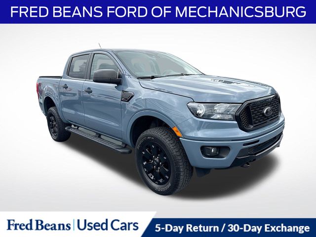 Blue (Azure Gray Metallic) 2023 Ford Ranger Pickup Truck Four-Wheel Drive Automatic